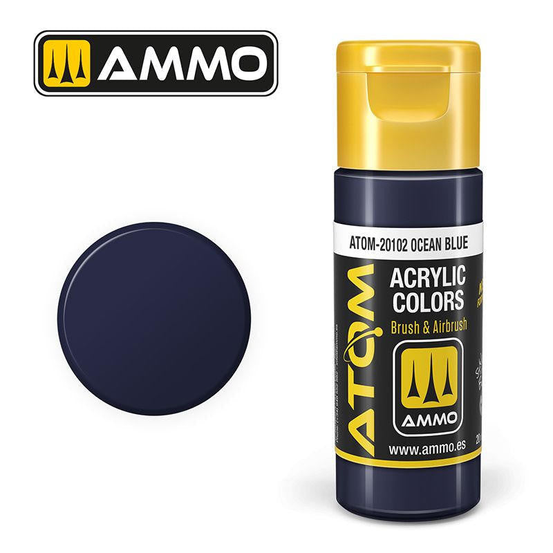 MiG Ammo ATOM COLOR Ocean Blue FS25042 - ANA606 (20102)